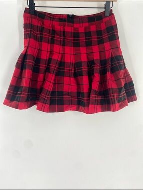 Love Tree Red and Black Mini Skirt Size M Gently Used
